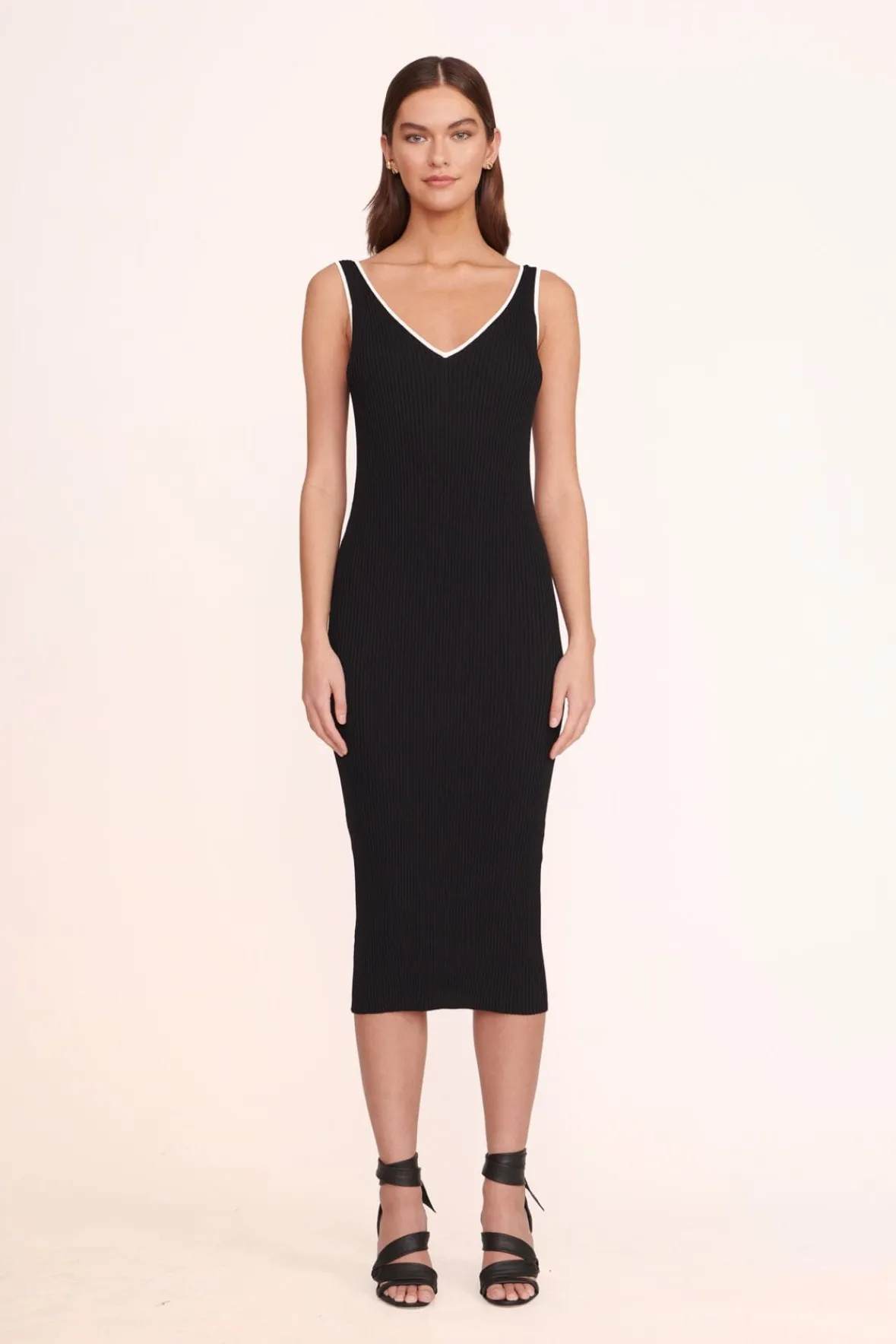 DANA DRESS BLACK - -STAUD Discount