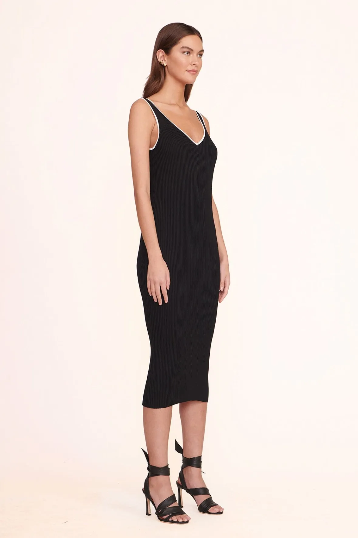 DANA DRESS BLACK - -STAUD Discount