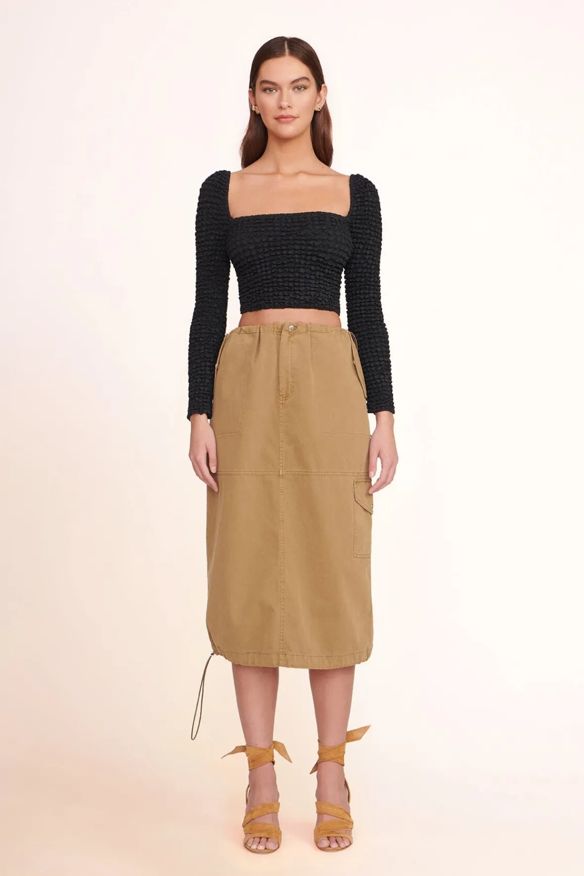 JUSTINE SKIRT - -STAUD Sale