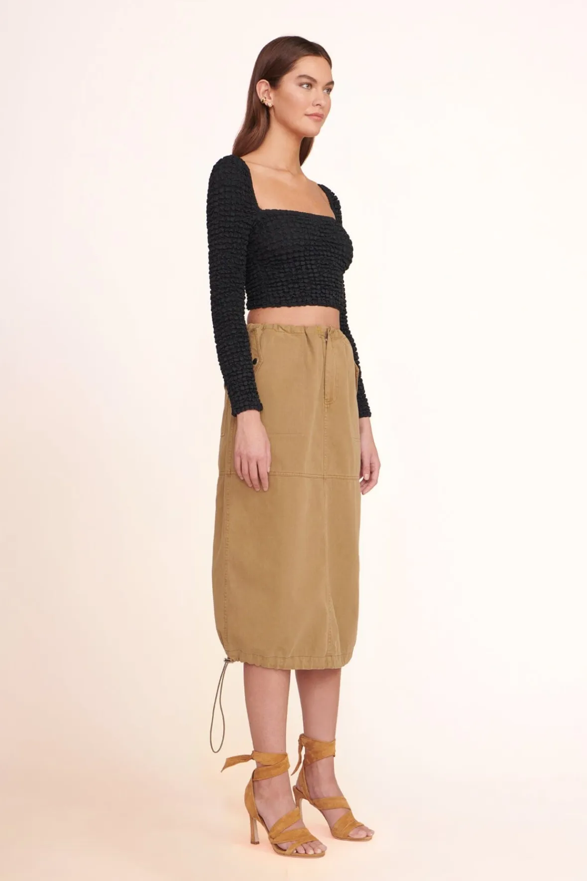 JUSTINE SKIRT - -STAUD Sale