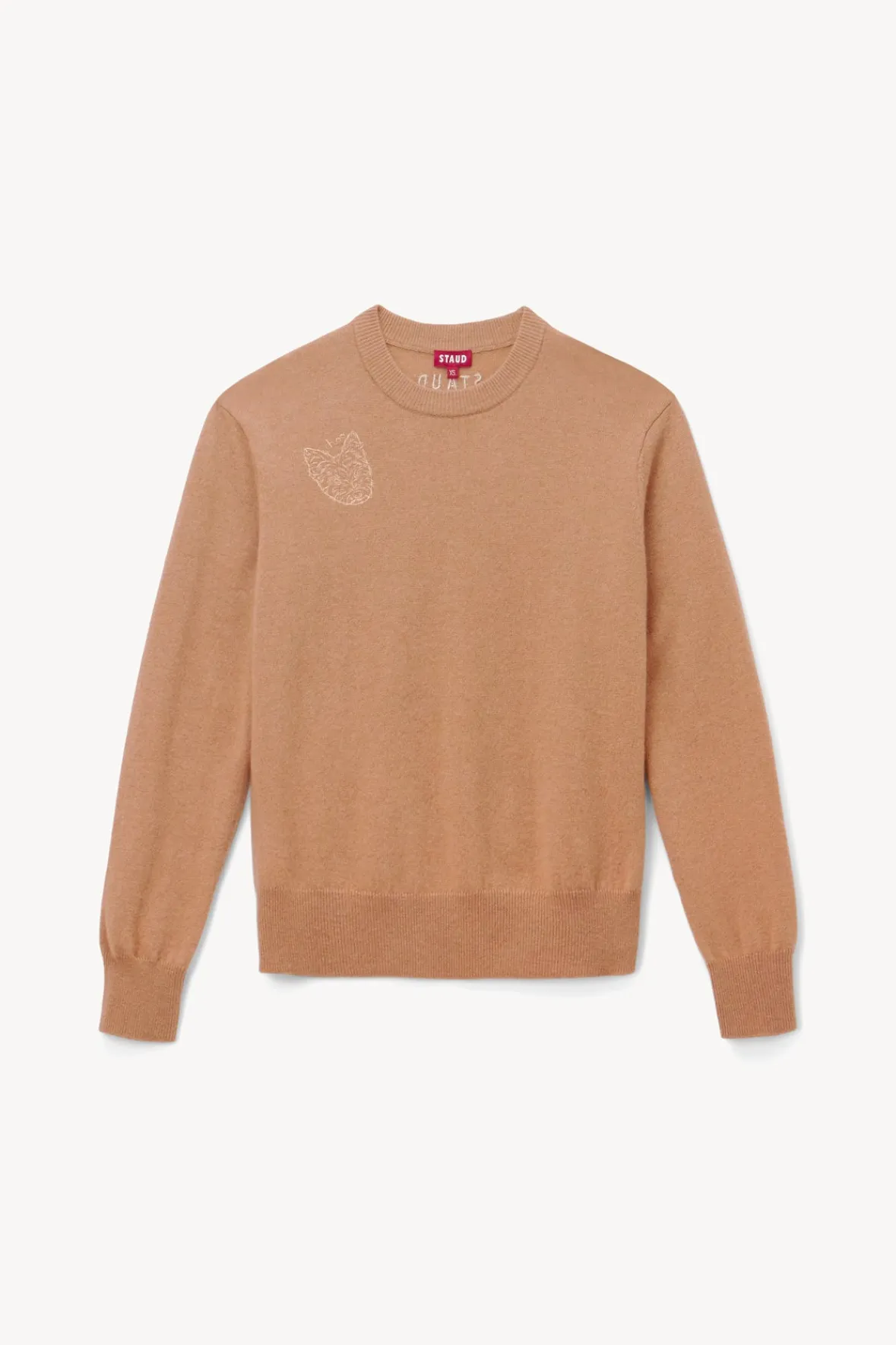 CUSTOM CASHMERE CREWNECK SWEATER -STAUD Discount