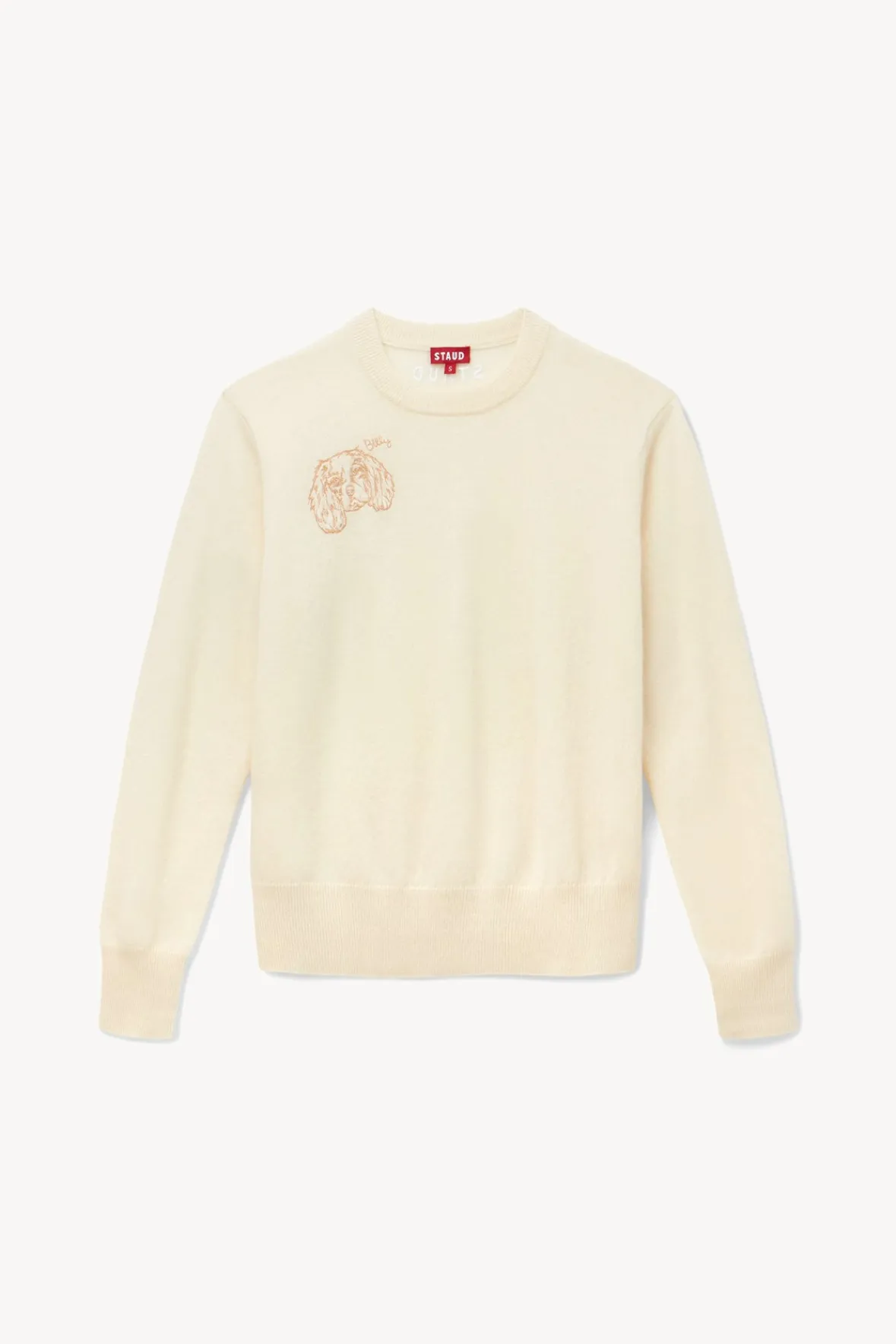 CUSTOM CASHMERE CREWNECK SWEATER -STAUD Best Sale