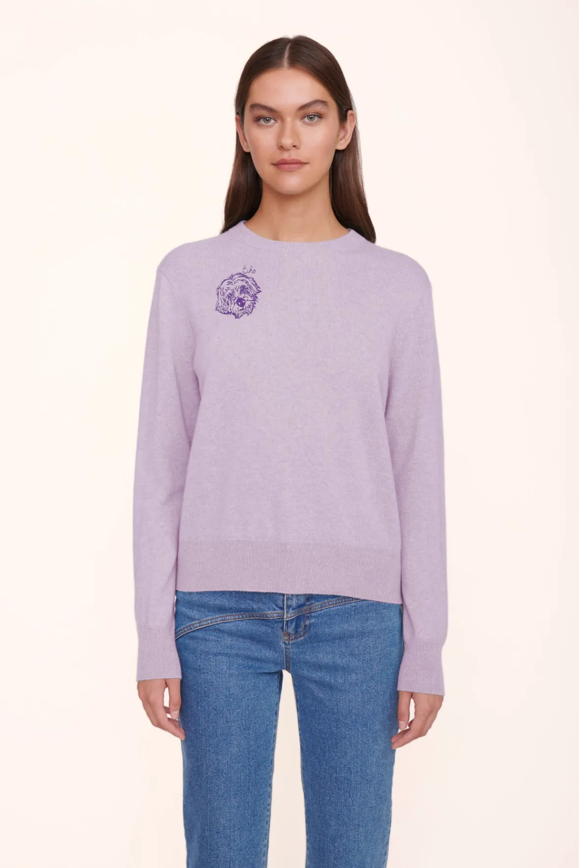 CUSTOM CASHMERE CREWNECK SWEATER -STAUD Shop