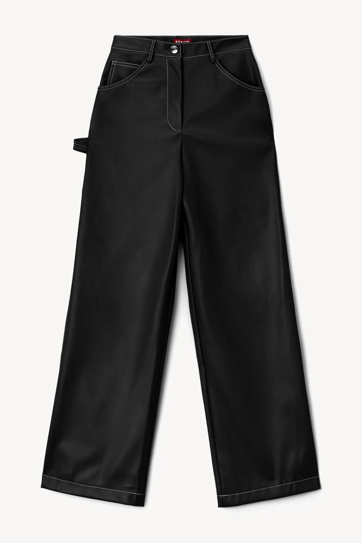 DOMINO PANT VEGAN LEATHER-STAUD Hot