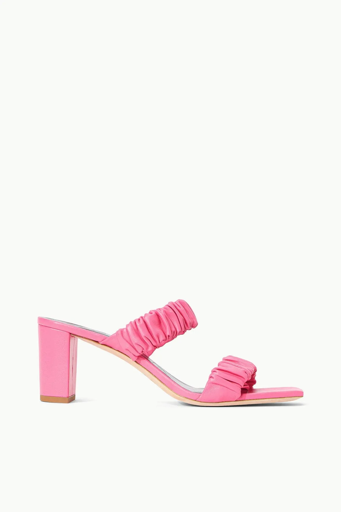 FRANKIE RUCHED SANDAL -STAUD Store