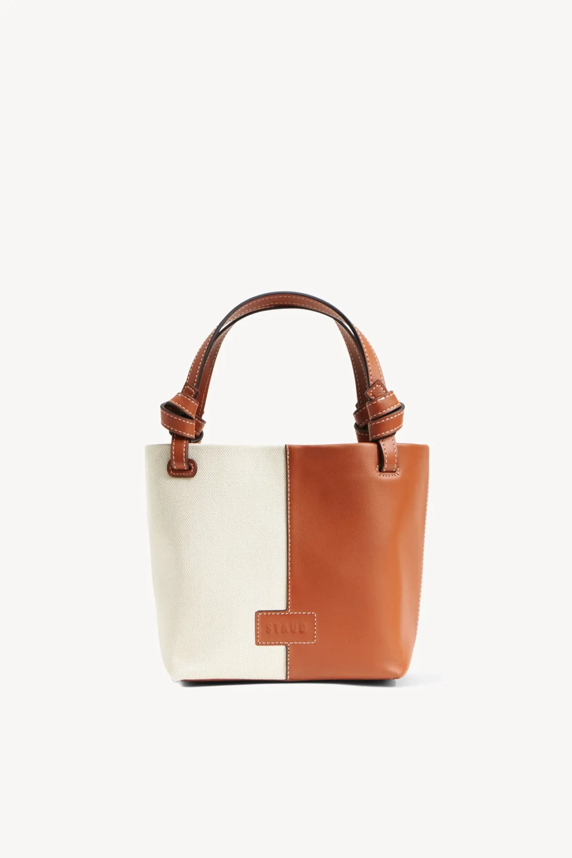 IDA MINI CANVAS TOTE BAG -STAUD Cheap