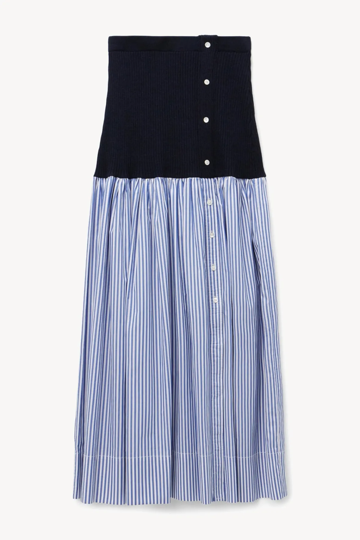 MILEY SKIRT NAVY/BLUE WHITE STRIPE-STAUD Shop