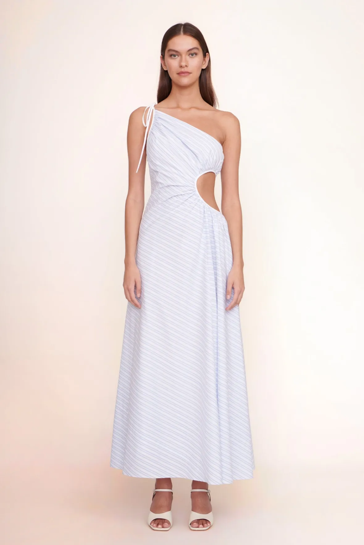 JAYLA DRESS MIST STRIPE/WHITE-STAUD Shop